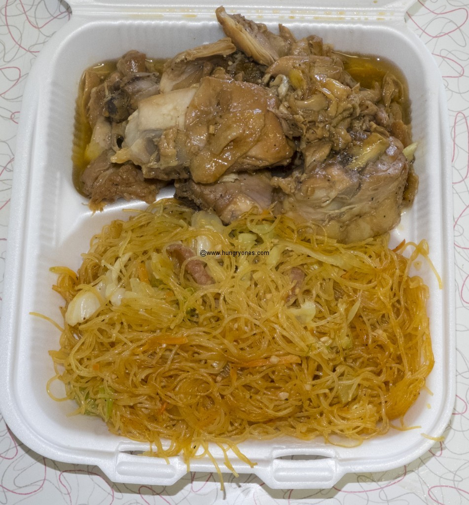 Pancit + chicken