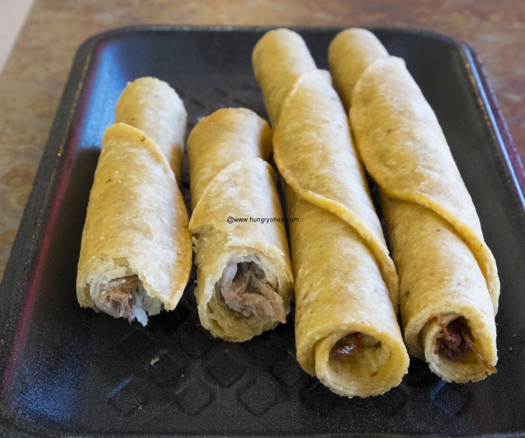 Beef taquitos.