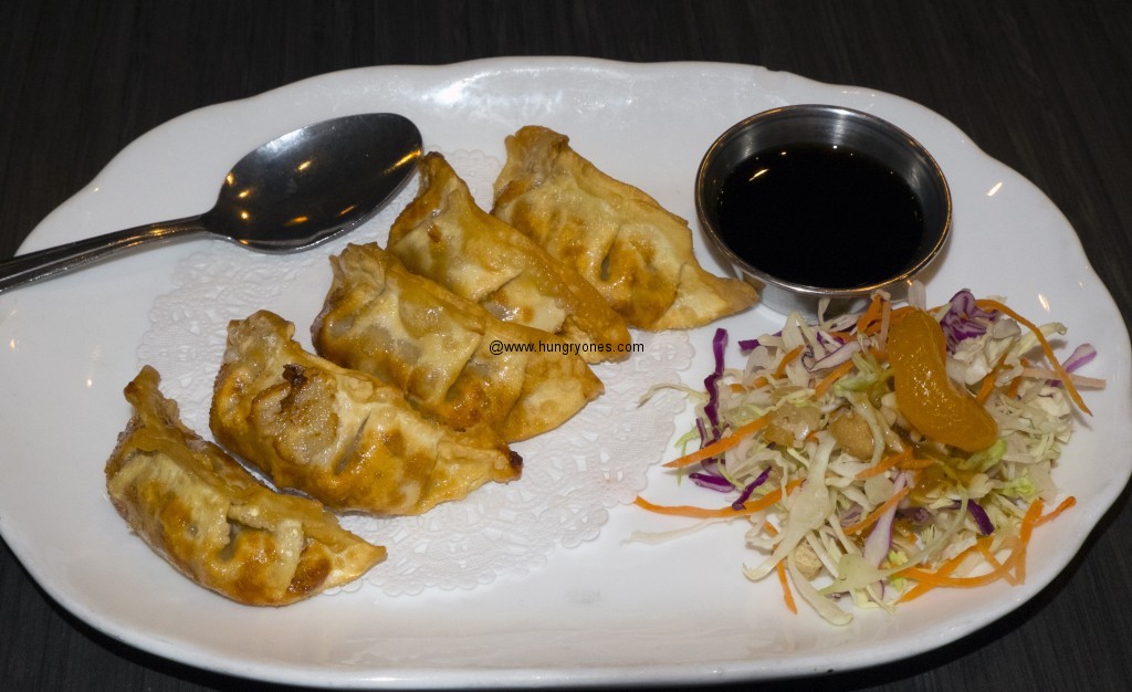 Fried potstickers.