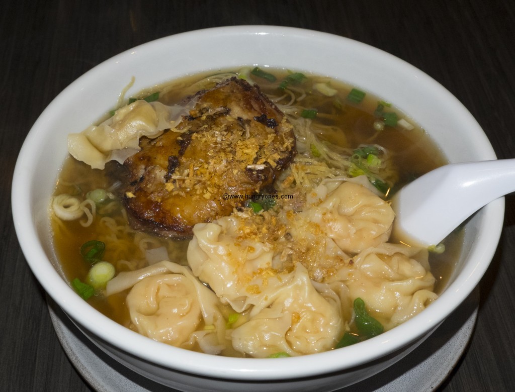 Won ton soup with duck.